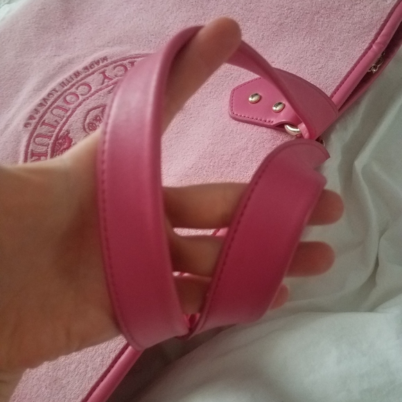 🩷Y2K rare juicy Couture Pink Terry Tote Bag - Picture 5 of 14